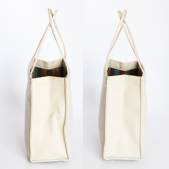 Bonnie Cashin for Coach Bag Tiny Shopping Bag Bone Leather Vintage 60s NOS NWD - Picture 7 of 12